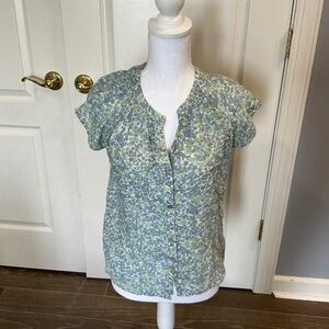 Rails short sleeve floral button down shirt.